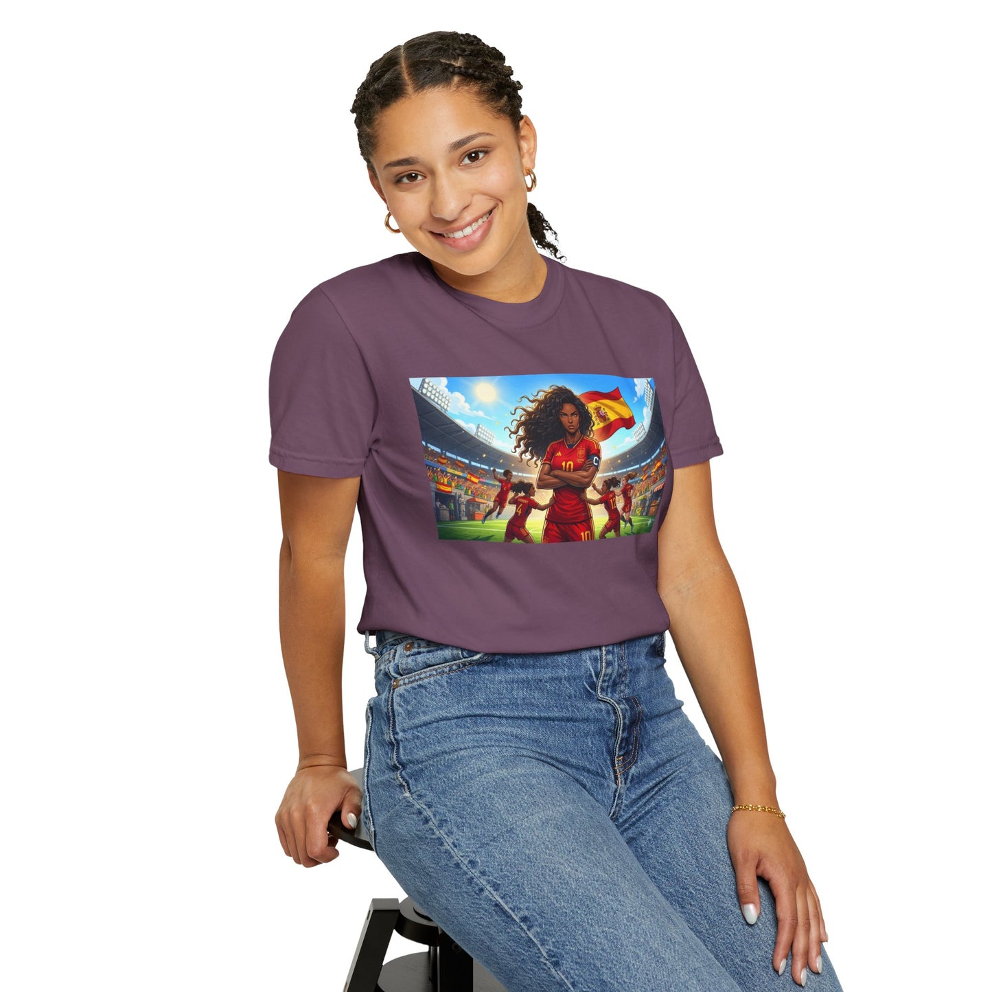 Spain – Female Soccer Champion - Stadium Graphic T-Shirt