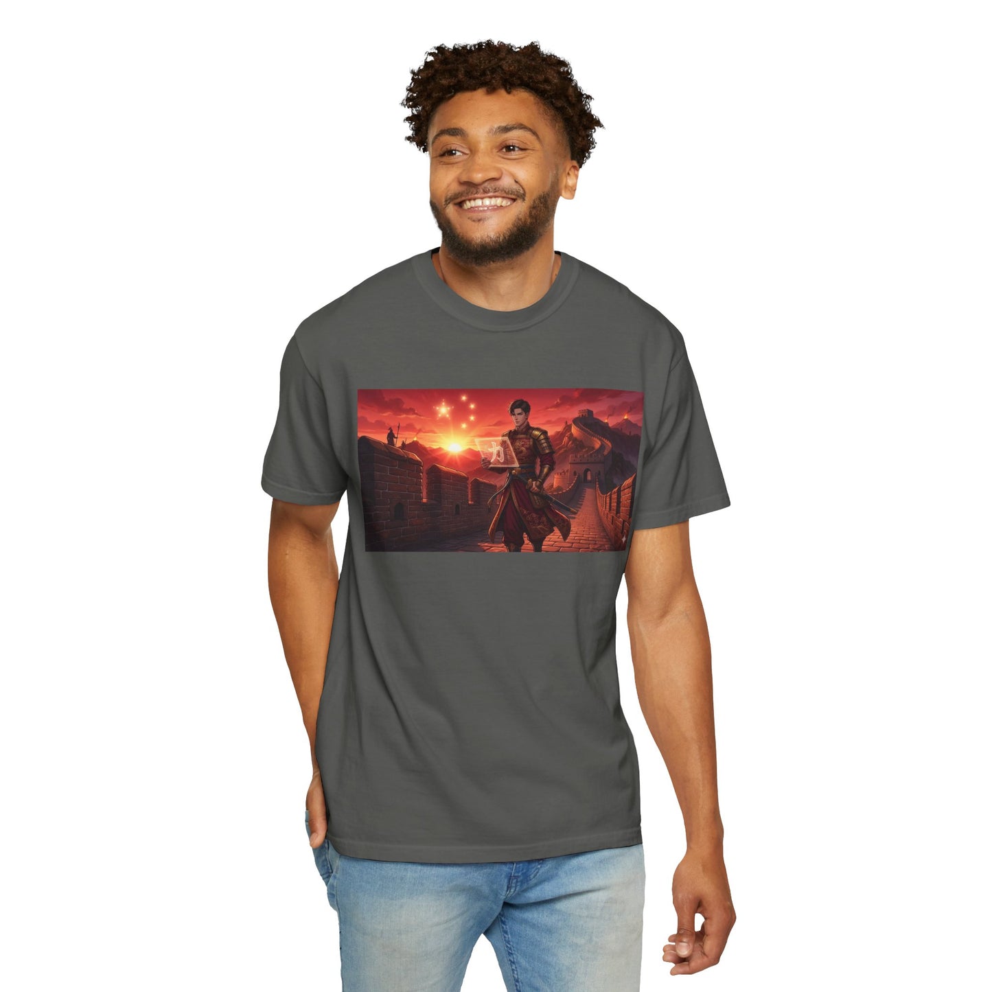 Scout Regiment Sunset T-Shirt — Anime Military Wall Scene