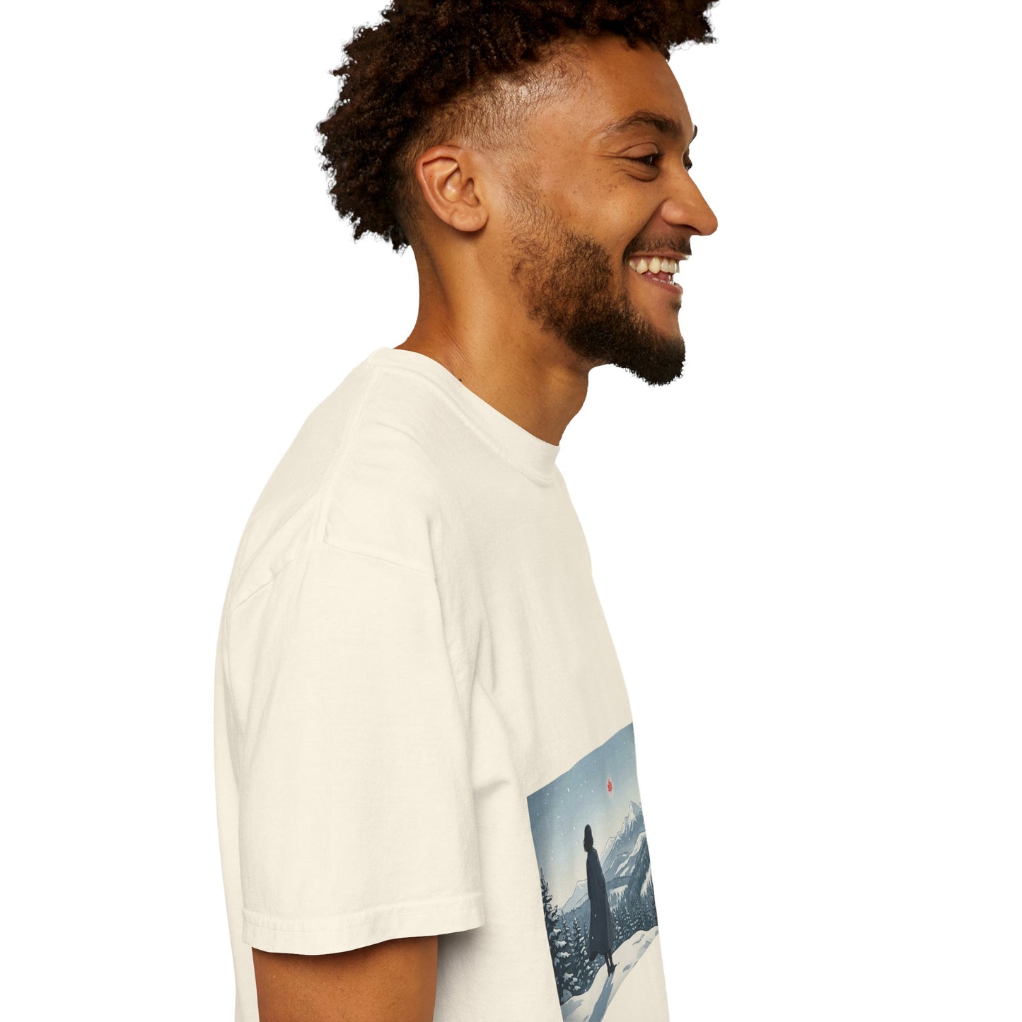 T-Shirt — Wanderer in Snowy Mountains Graphic Tee