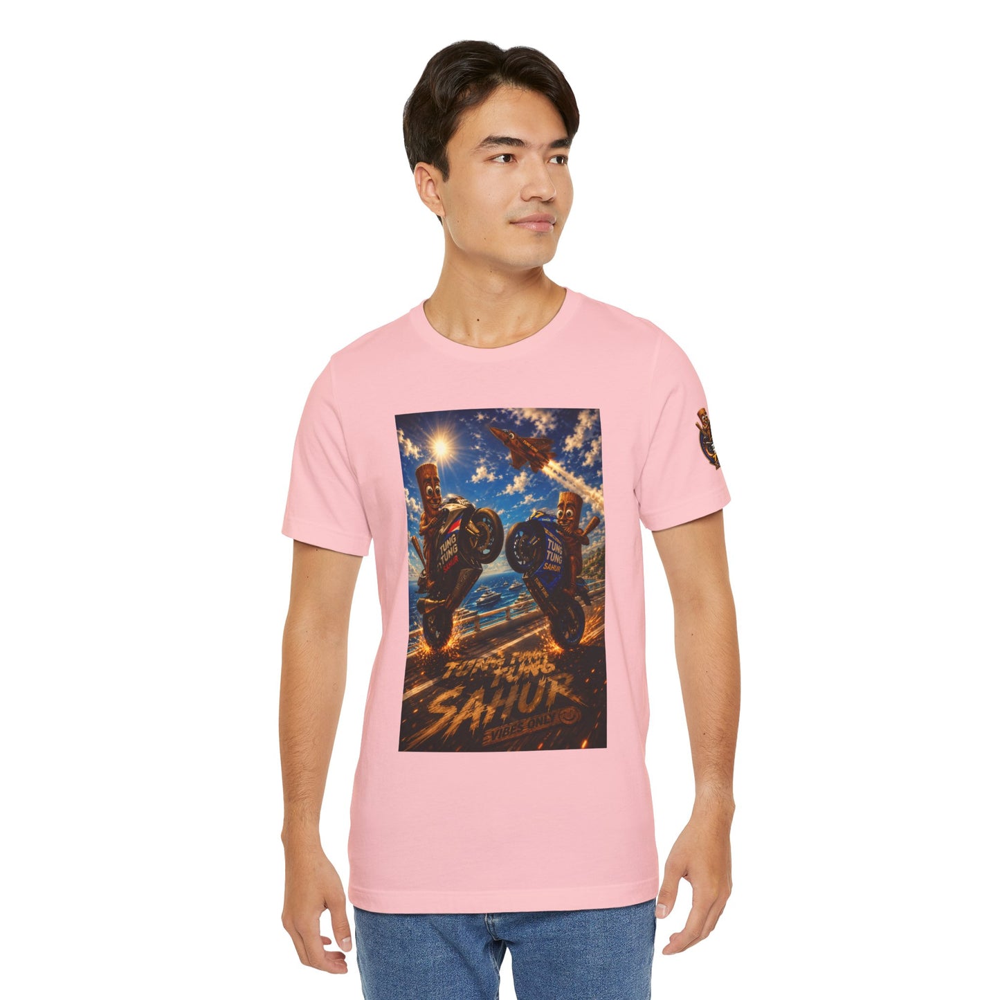 Motorcycle Stunt Tee — Sahara Riders Graphic T-Shirt