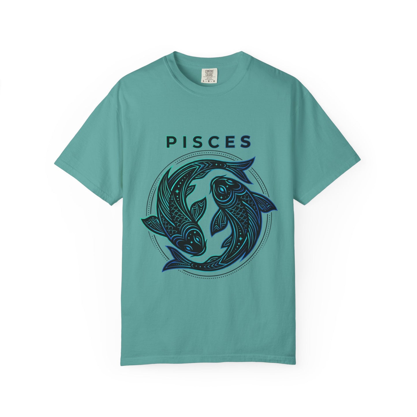 Pisces Zodiac T-Shirt — Artistic Twin Fish Astrology Tee