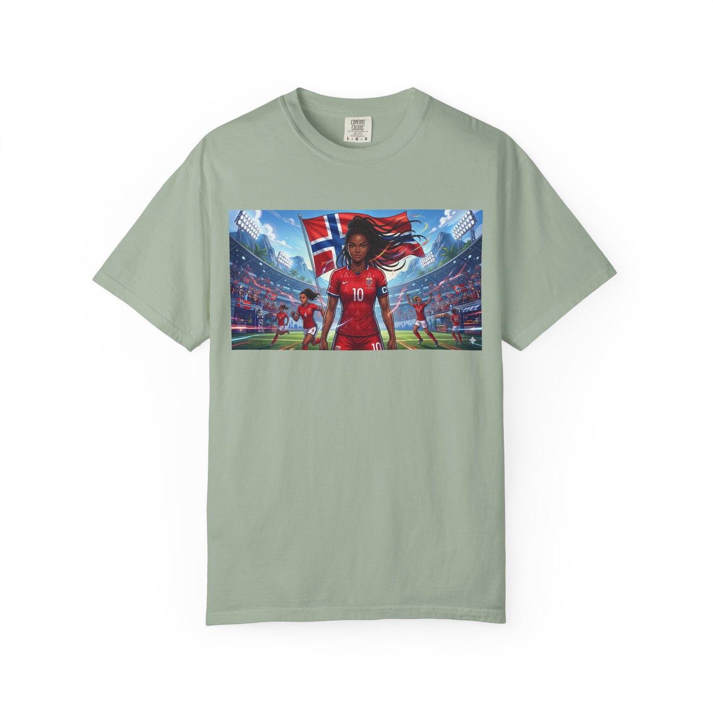 COMMANDER Norway – Female Unisex Garment-Dyed T-shirt