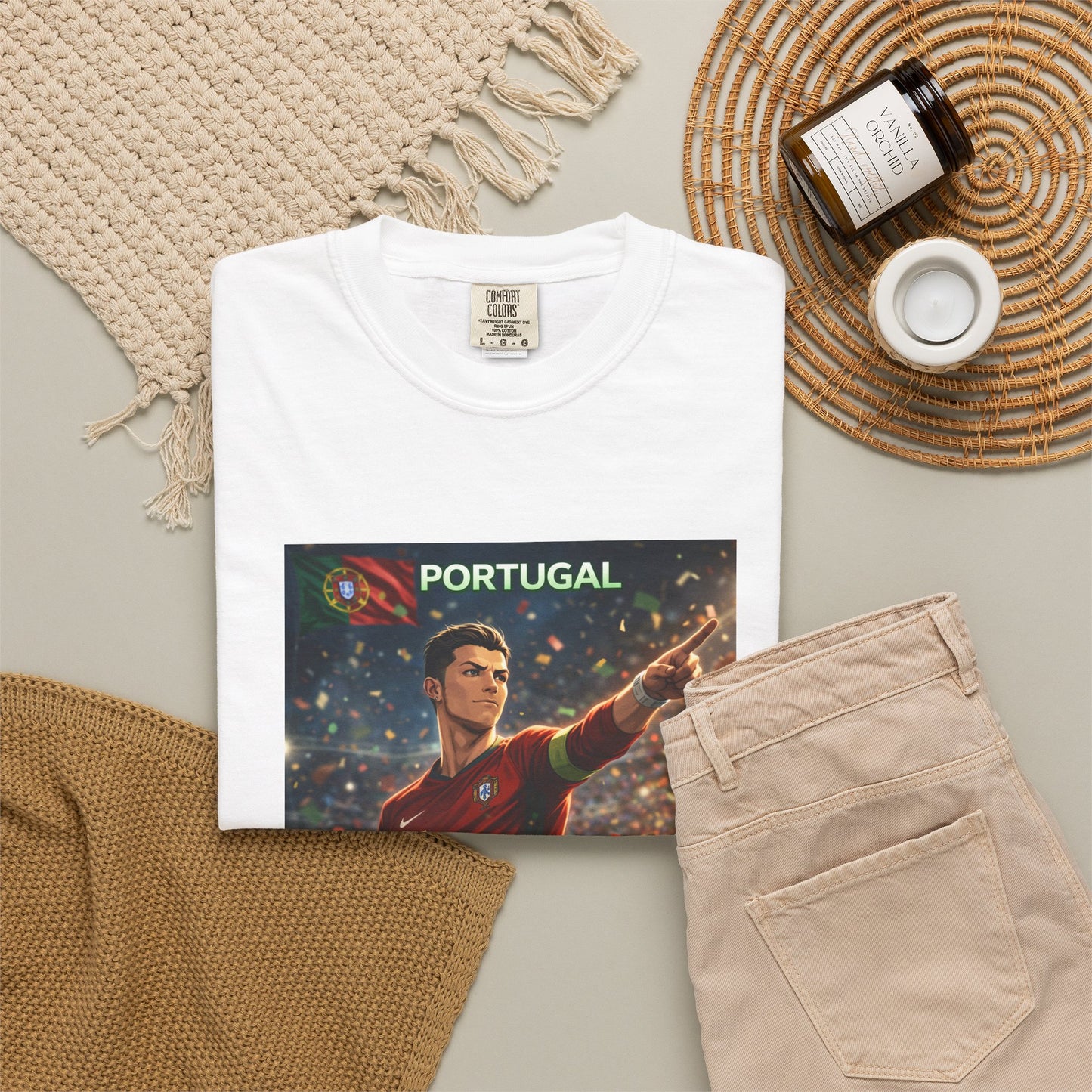 Portugal Soccer Poster T-Shirt — Cristiano Ronaldo Tribute Tee