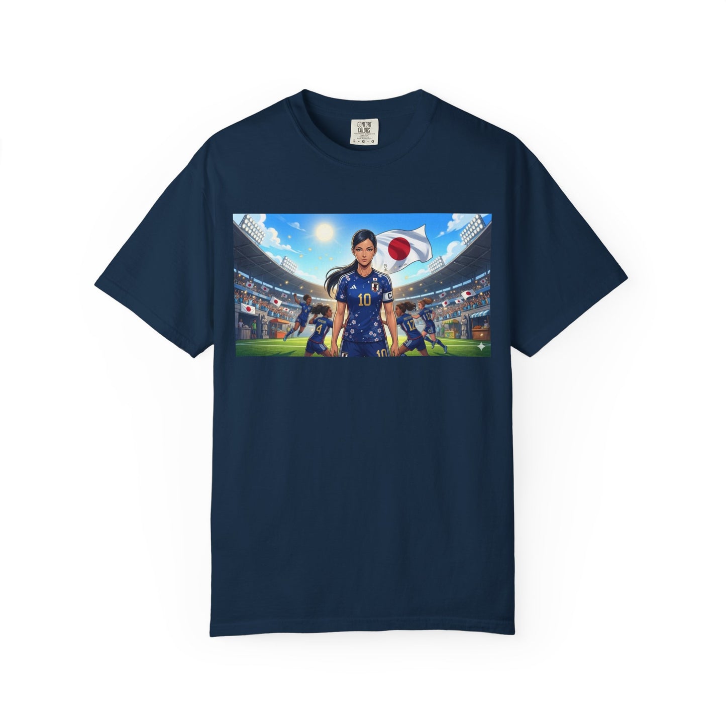 Soccer Player Japan T-Shirt — Japan Flag Soccer Fan Tee