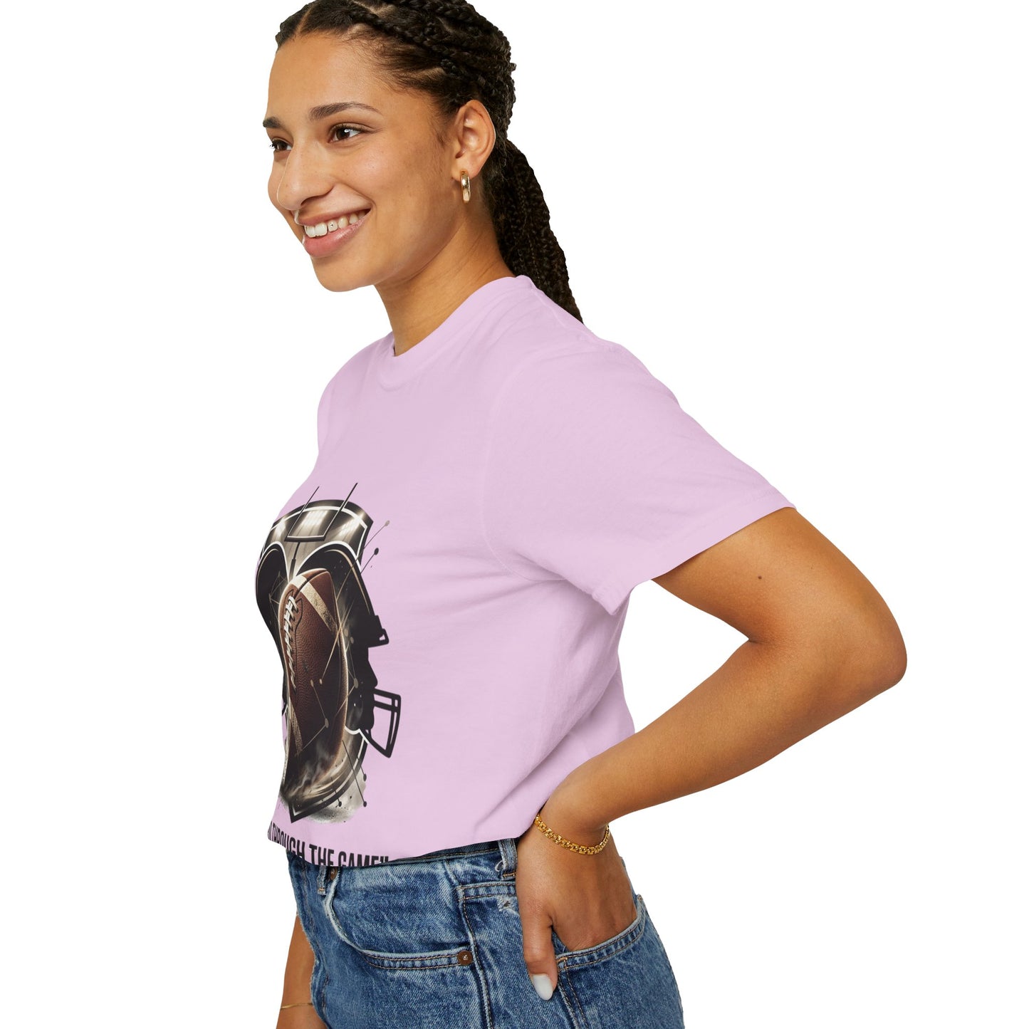 Football T-Shirt — "United Through the Game" Team Spirit Tee