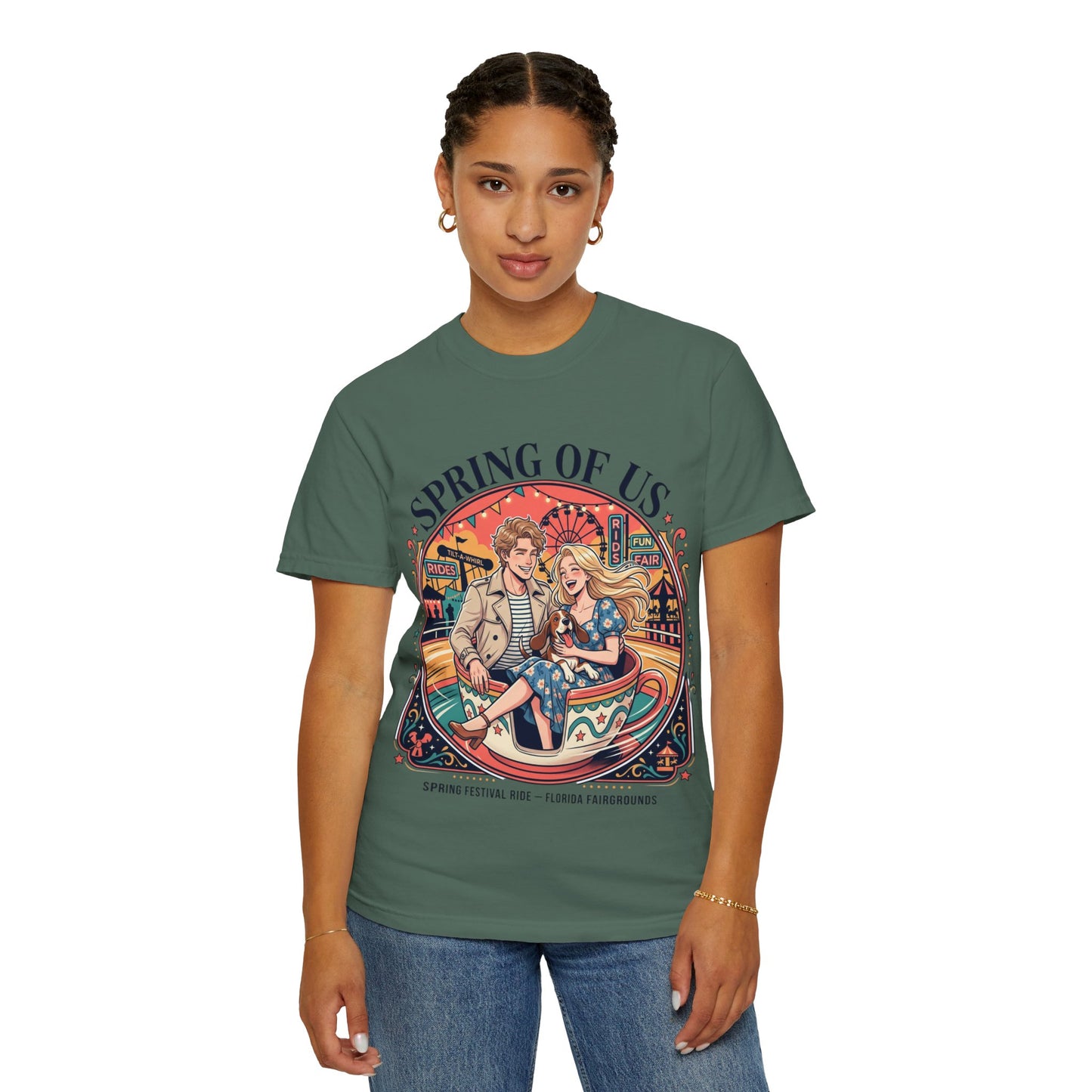 Spring of Us T-Shirt — Retro Carnival Couple Tee (Spring Festival Concert)