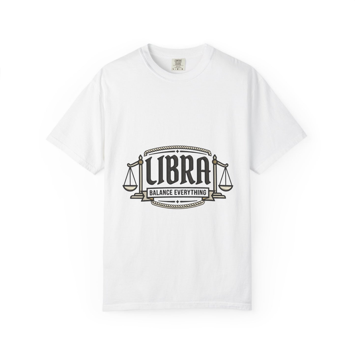 Libra Zodiac T-Shirt — "Balance Everything" Scales Design