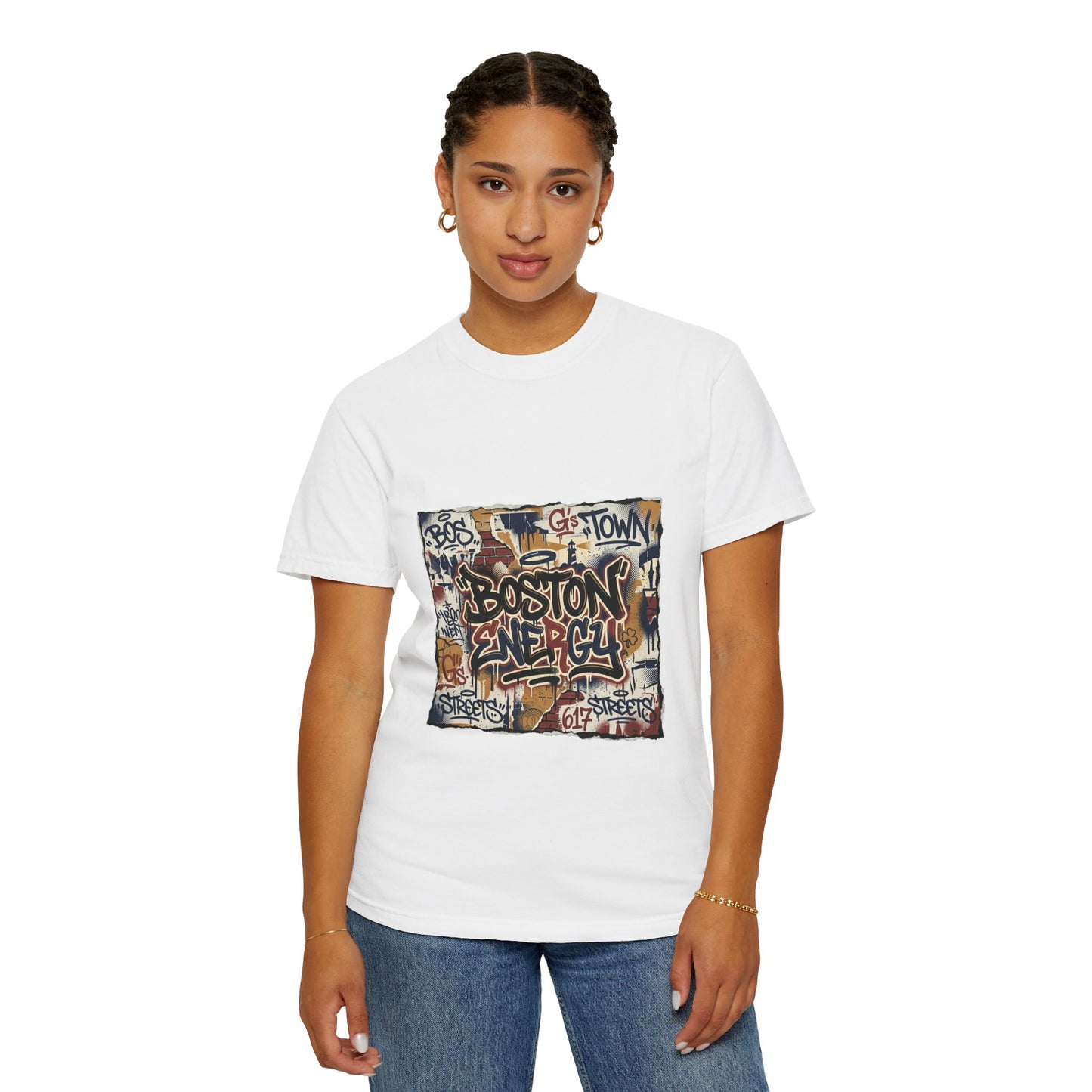 Boston Graffiti Tee — Urban Street Art T‑Shirt
