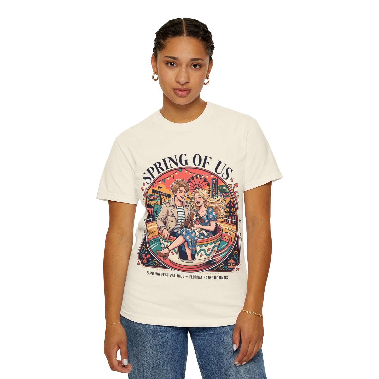 Spring of Us T-Shirt — Retro Carnival Couple Tee (Spring Festival Concert)