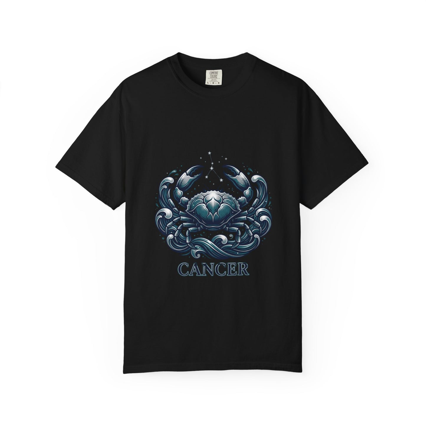 Cancer Zodiac T-Shirt — Stylized Crab Astrological Tee