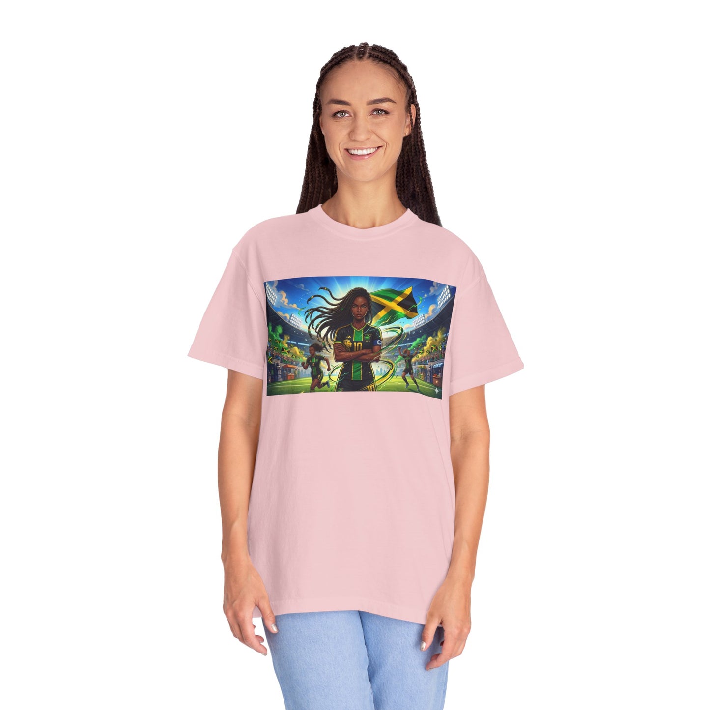Jamaican Soccer Captain T-Shirt — Rasta Player Stadium Graphic Tee