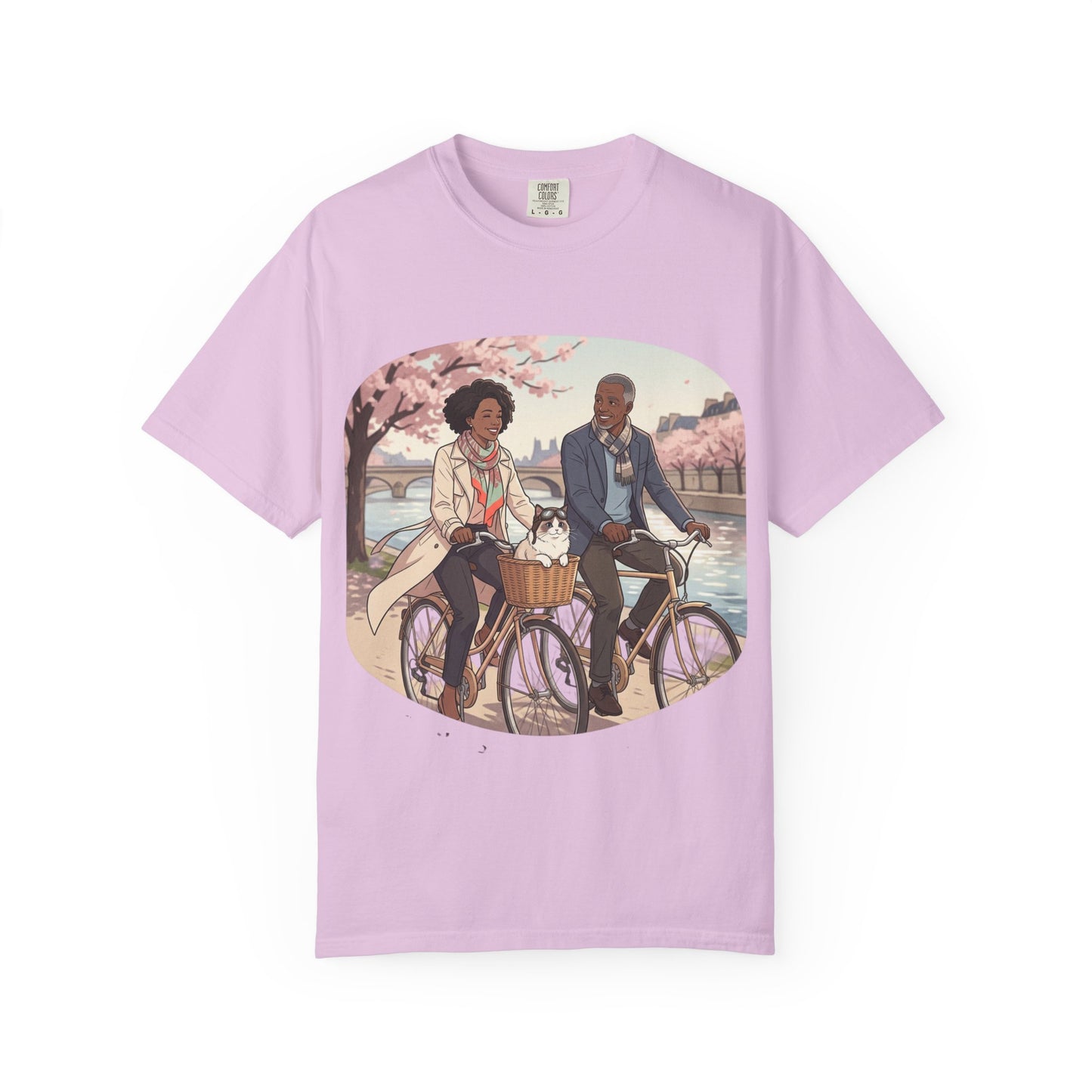 Couples Cherry Blossom Bike Ride T-Shirt