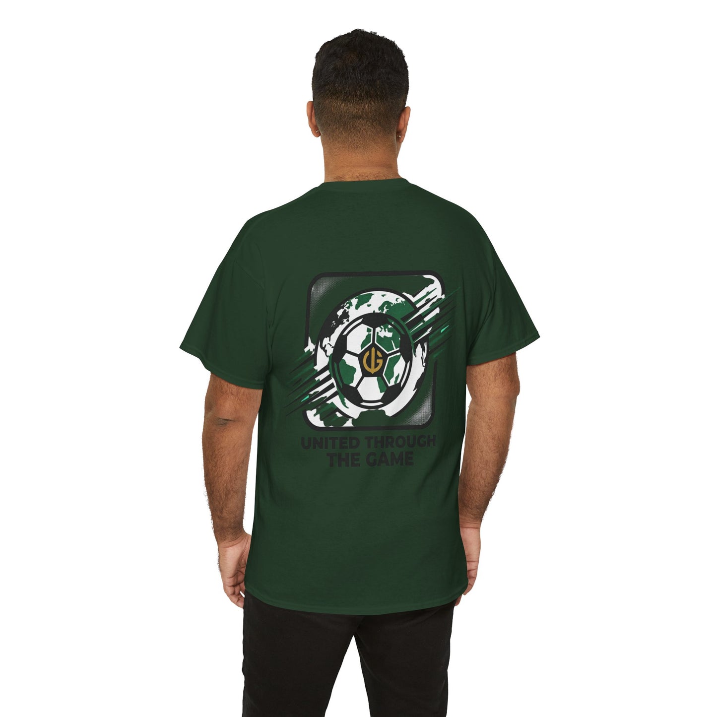Soccer T-Shirt — "United Through the Game" Graphic Tee