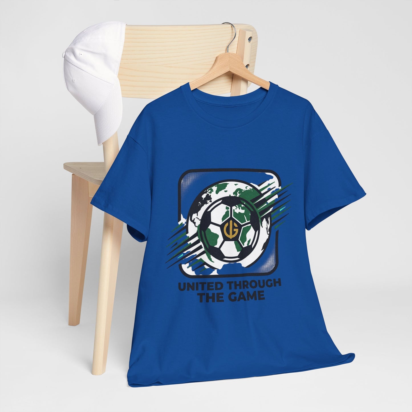 Soccer T-Shirt — "United Through the Game" Graphic Tee