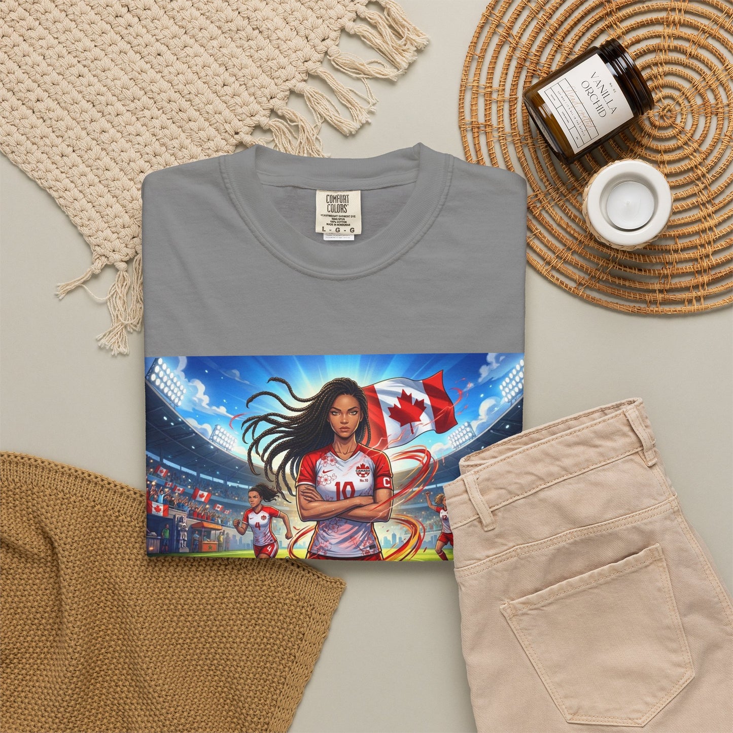 Soccer Star Canada T-Shirt — Women’s Team Jersey Graphic