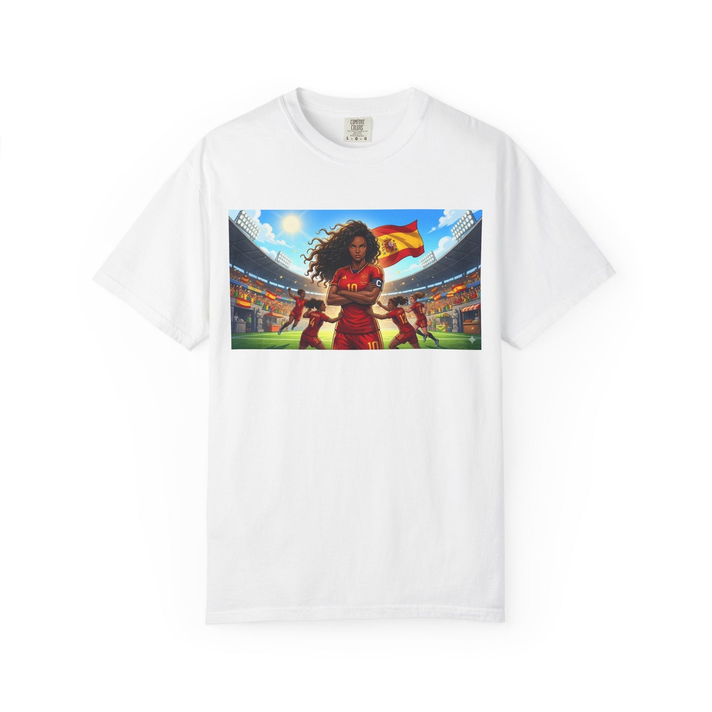 Spain – Female Soccer Champion - Stadium Graphic T-Shirt