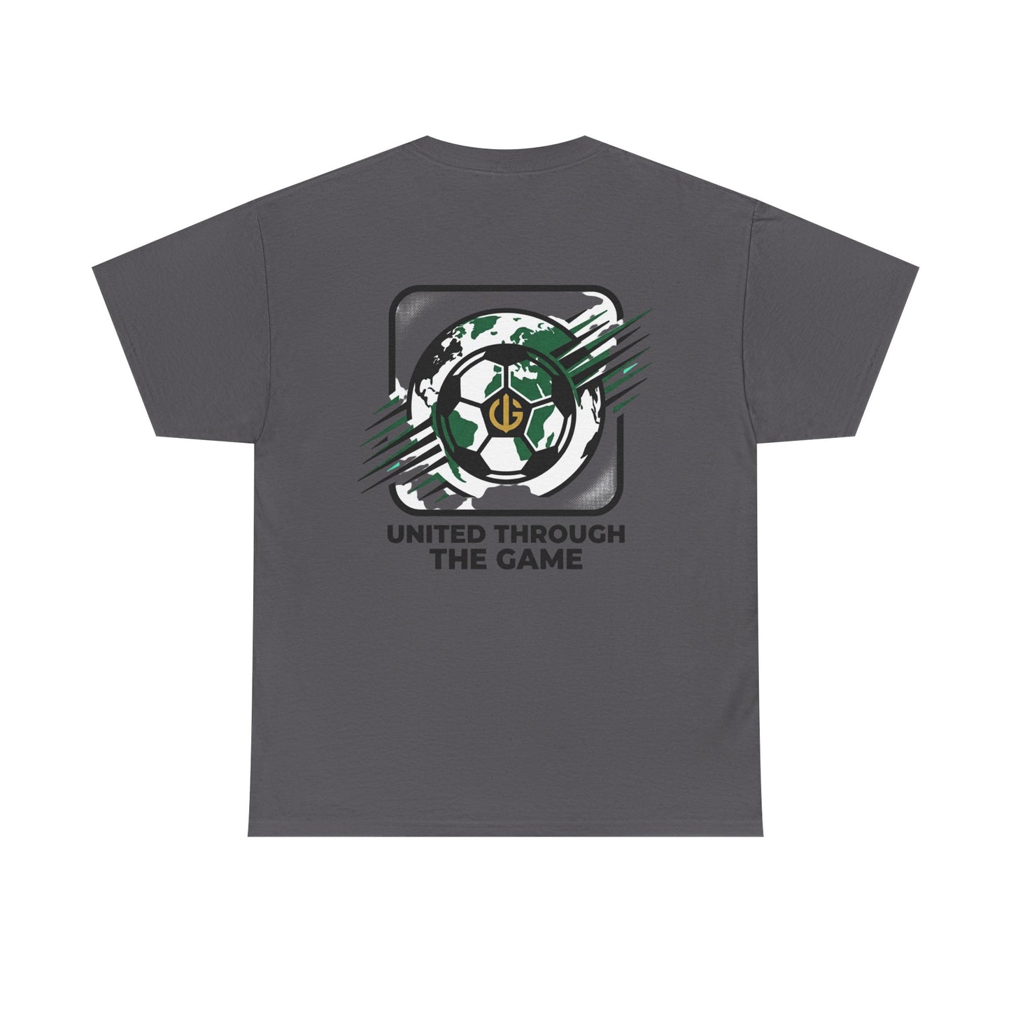Soccer T-Shirt — "United Through the Game" Graphic Tee
