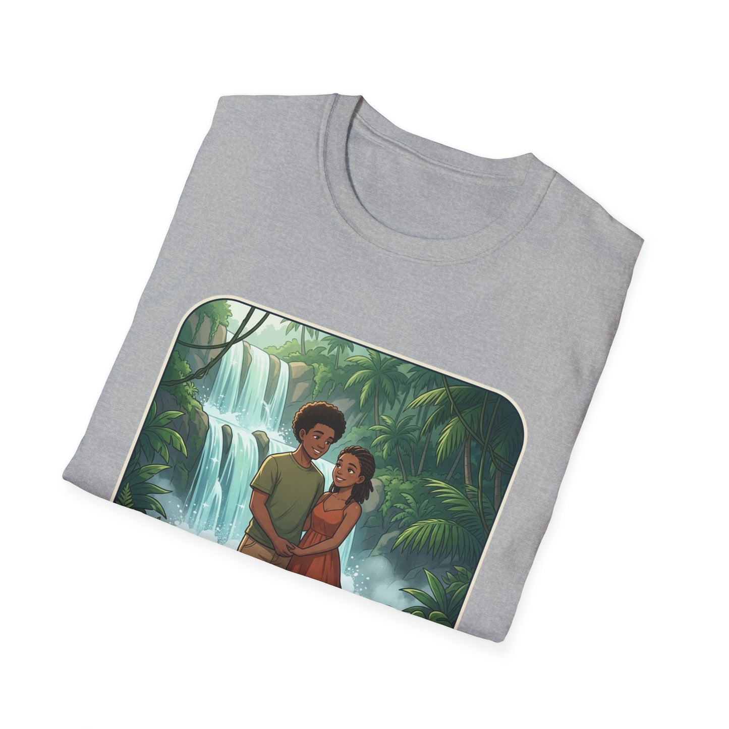 Chasing Waterfalls T-Shirt — Couple Adventure Graphic Tee
