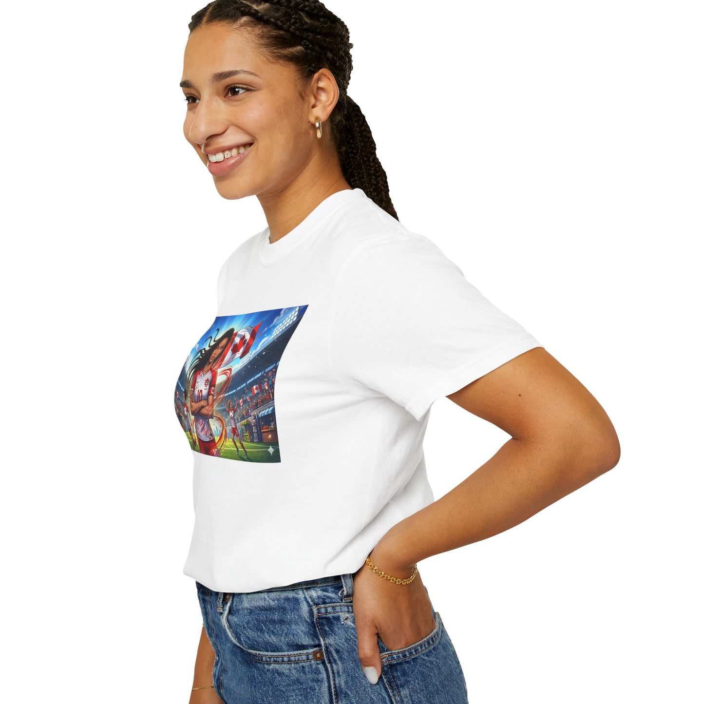 Soccer Star Canada T-Shirt — Women’s Team Jersey Graphic