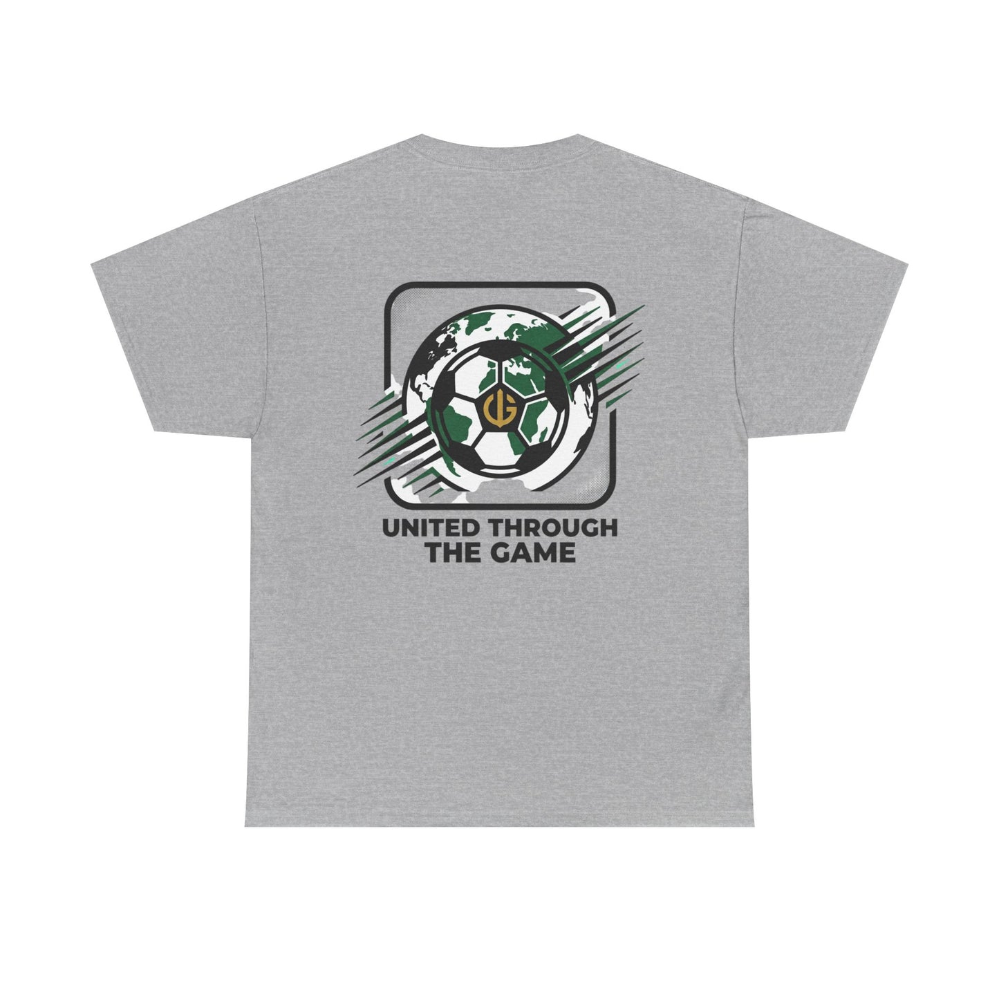 Soccer T-Shirt — "United Through the Game" Graphic Tee