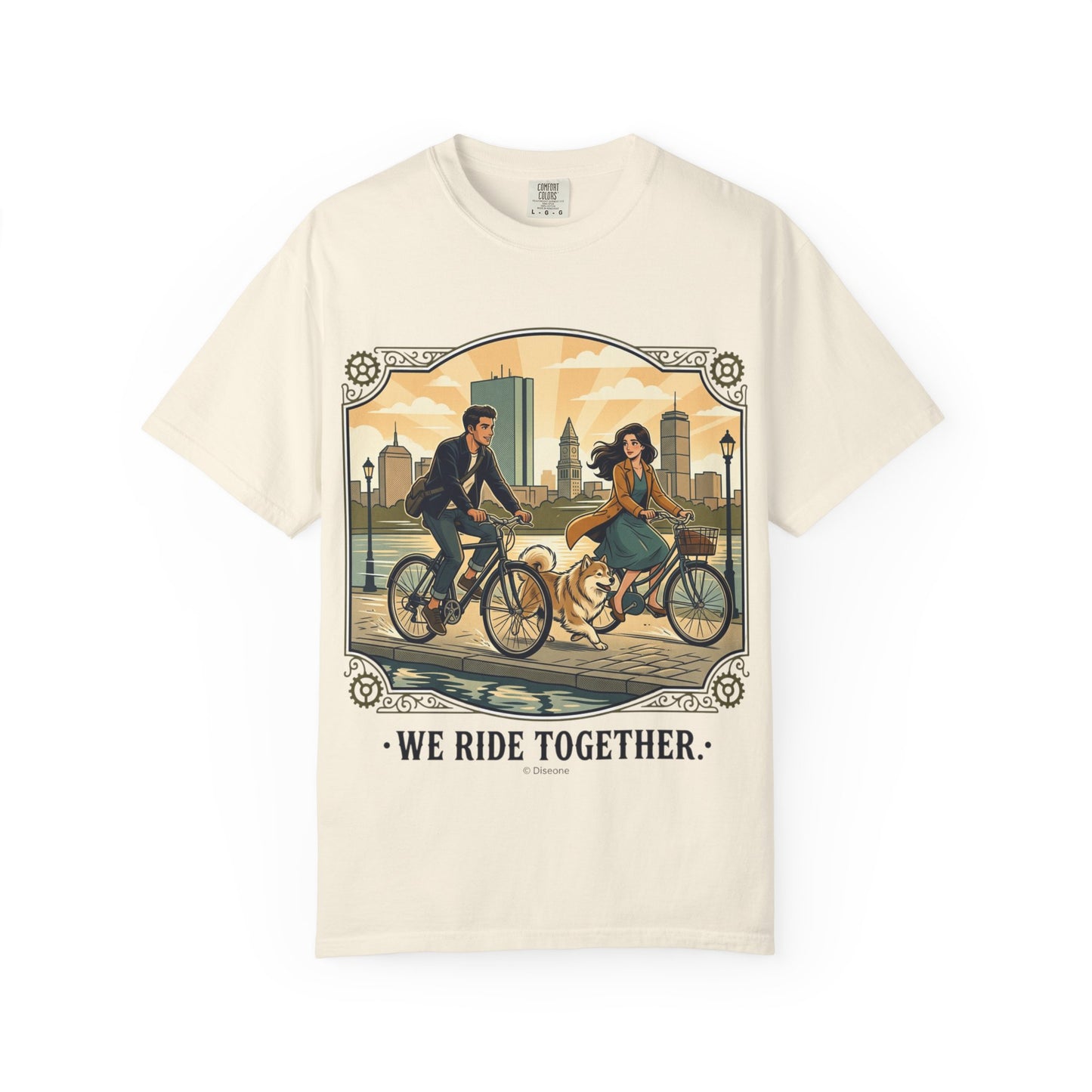 We Ride Together Bicycle Couple T-Shirt