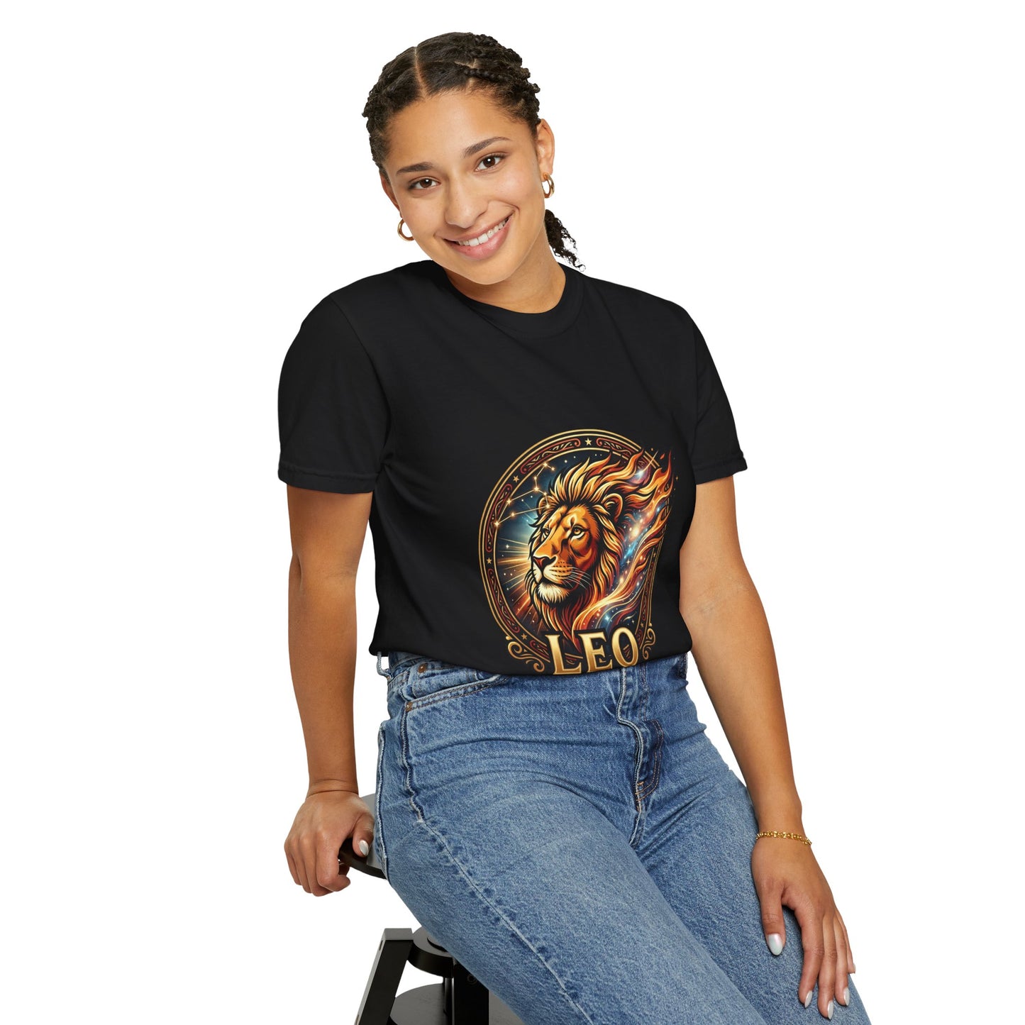 Leo 'Born to Lead' T-Shirt — Bold Zodiac Lion Graphic Tee