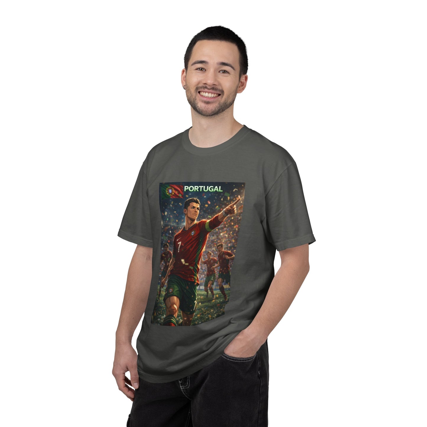 Portugal Soccer Poster T-Shirt — Cristiano Ronaldo Tribute Tee