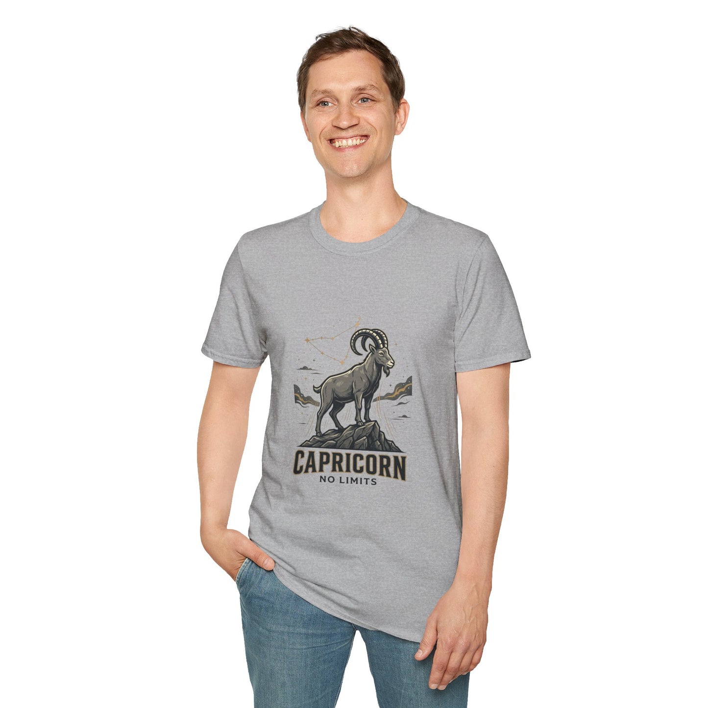 Capricorn 'No Limits' Zodiac T-Shirt — Goat Constellation Astrology Tee