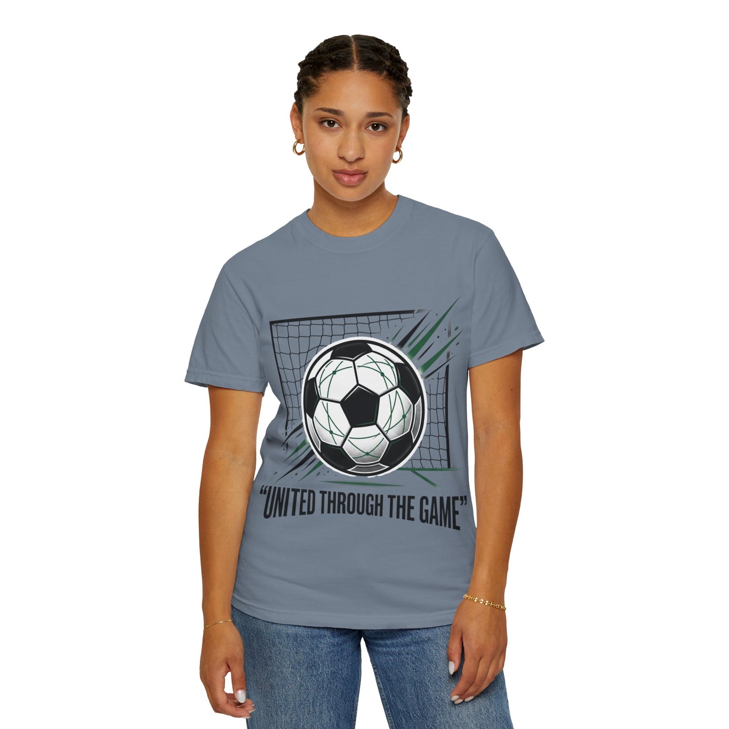 Soccer Graphic T-Shirt — "United Through The Game"