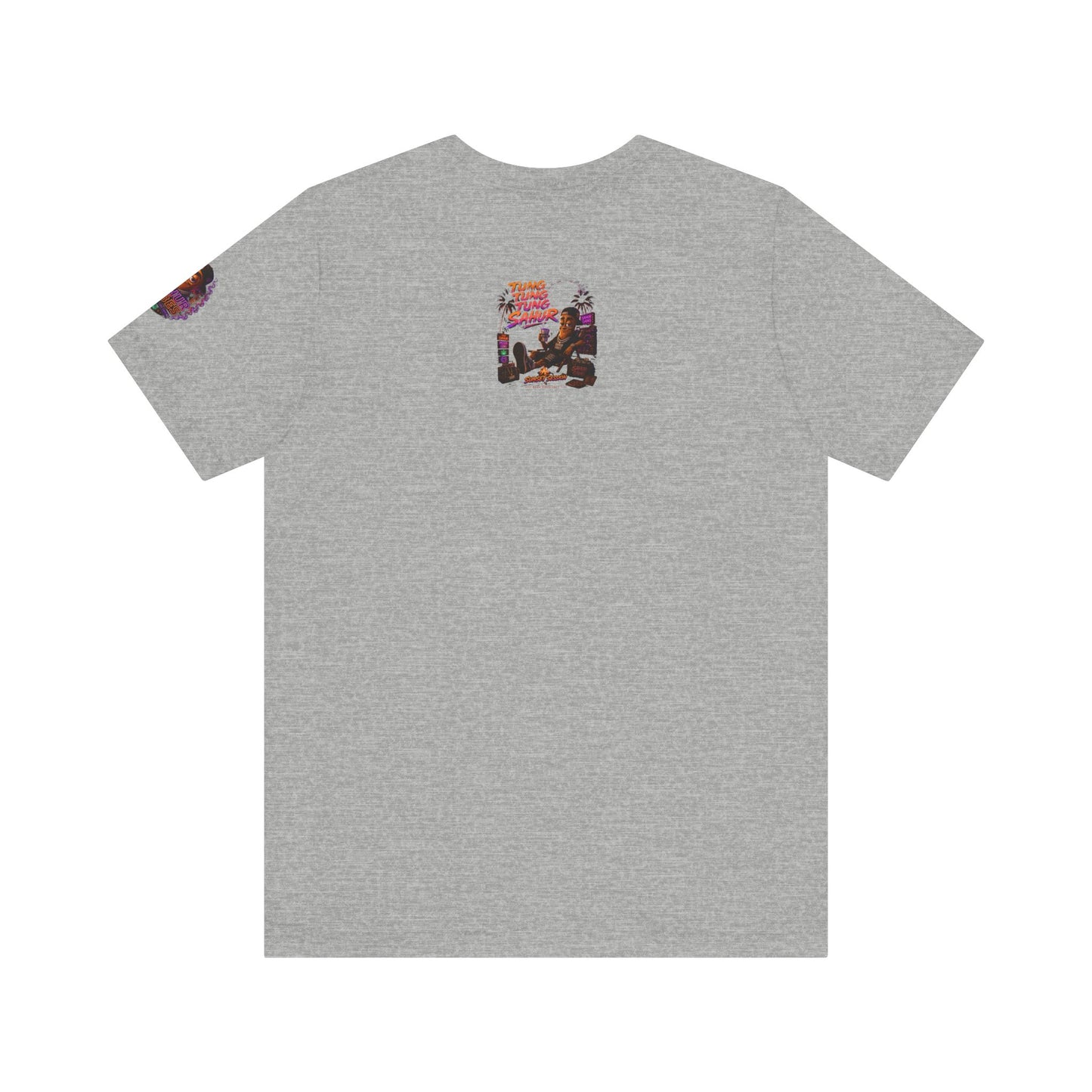 Tung Tung Tung Sahur Laid-Back Nightlife Graphic Tee — "Things Take Time" Urban Cartoon Design