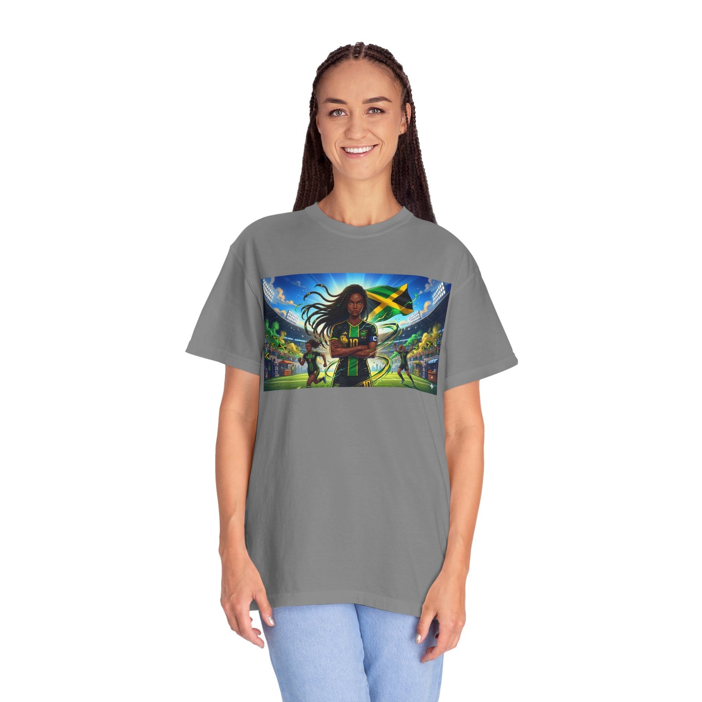 Jamaican Soccer Captain T-Shirt — Rasta Player Stadium Graphic Tee