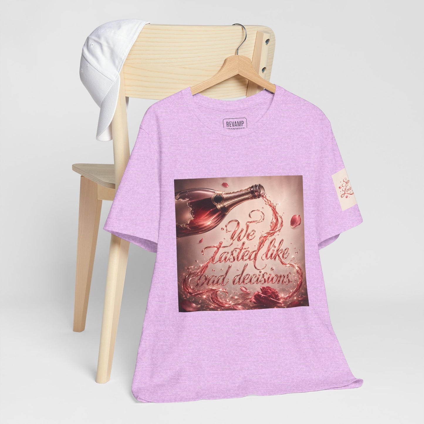 We Tasted Like Bad Decisions T shirt - Pink Champagne Pleasure Graphic Tee