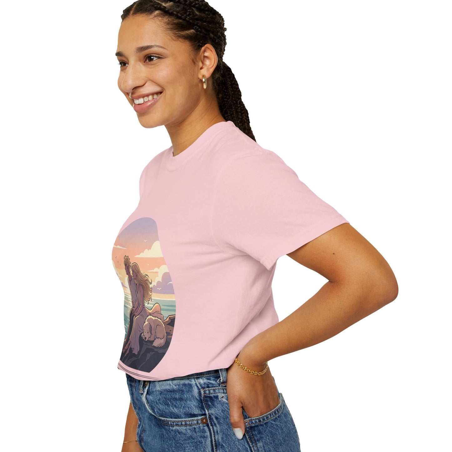 Ocean Sunset Graphic T-Shirt — "The Ocean Already Knows"