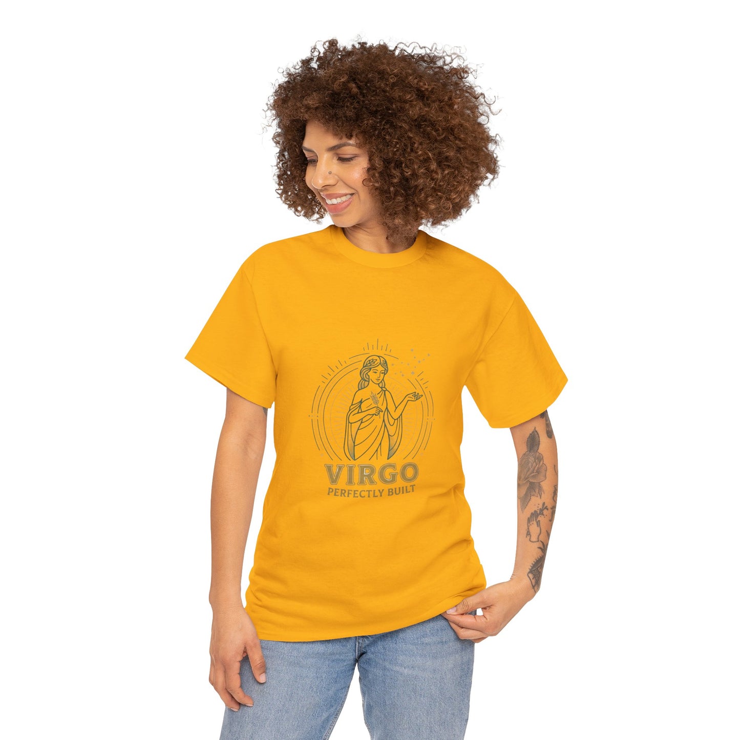 Virgo 'Perfectly Built' Zodiac T-Shirt — Astrology Graphic Tee