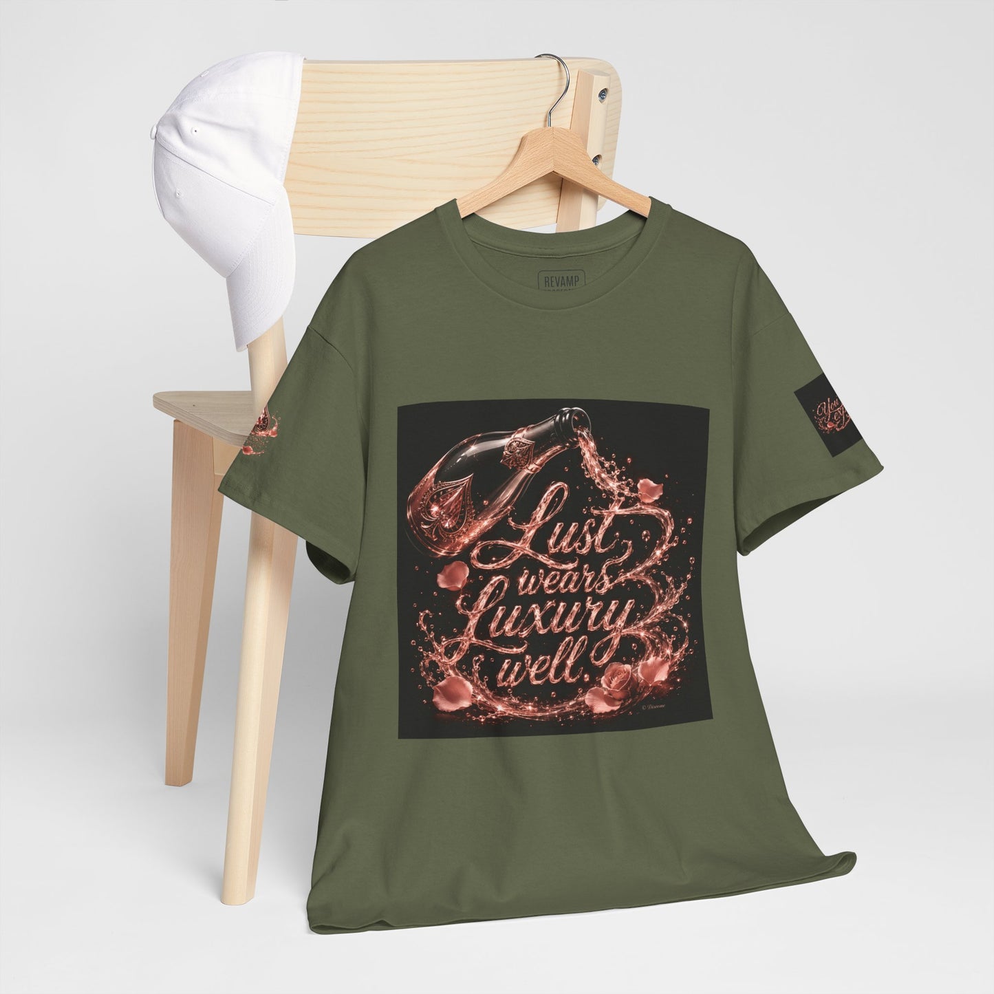 Lust Treats Luxury Well T-Shirt – Vintage Script Graphic Tee