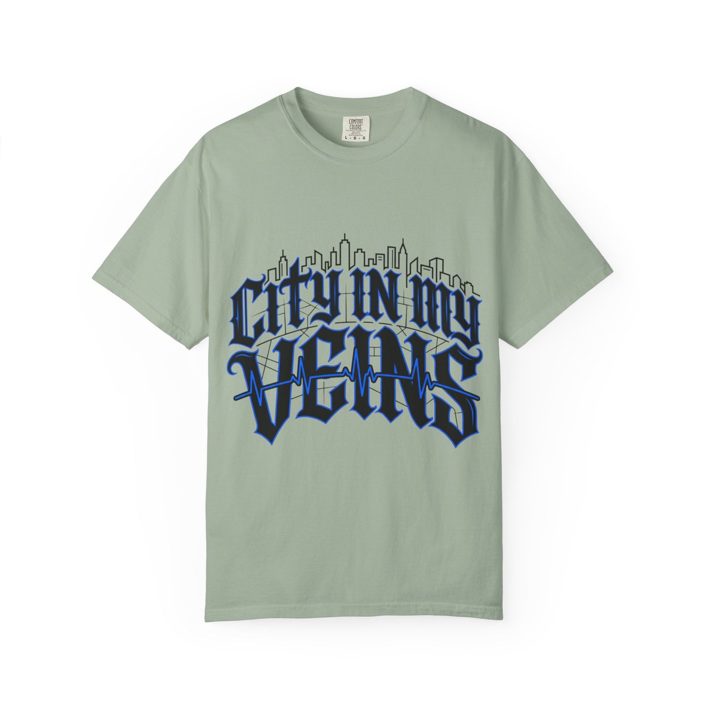 City in My Veins T-Shirt — Urban Skyline Graphic Tee