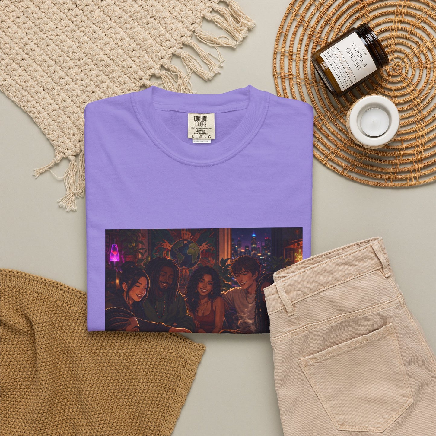 OUR MEMORIES - Vintage Night Party Scene T-Shirt