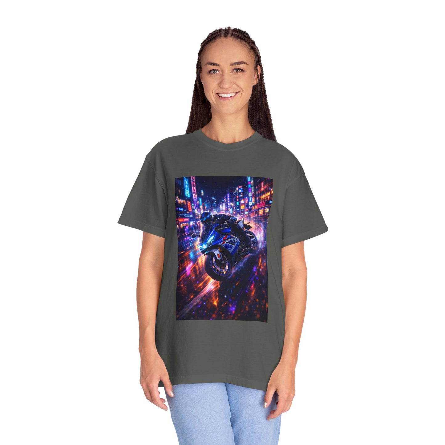Suzuki GSX-R1000-NEON NIGHT RUN -  T-Shirt — Neon Night Rider Graphic Tee