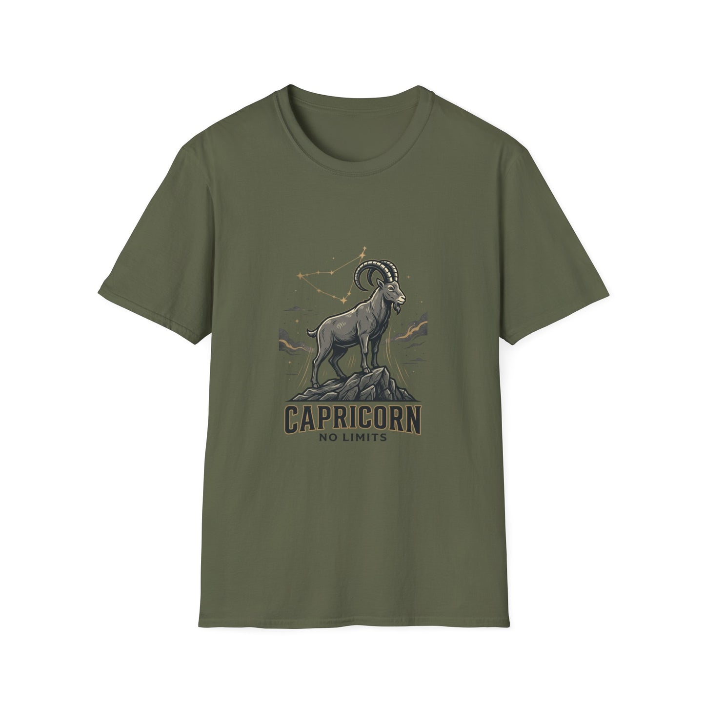 Capricorn 'No Limits' Zodiac T-Shirt — Goat Constellation Astrology Tee