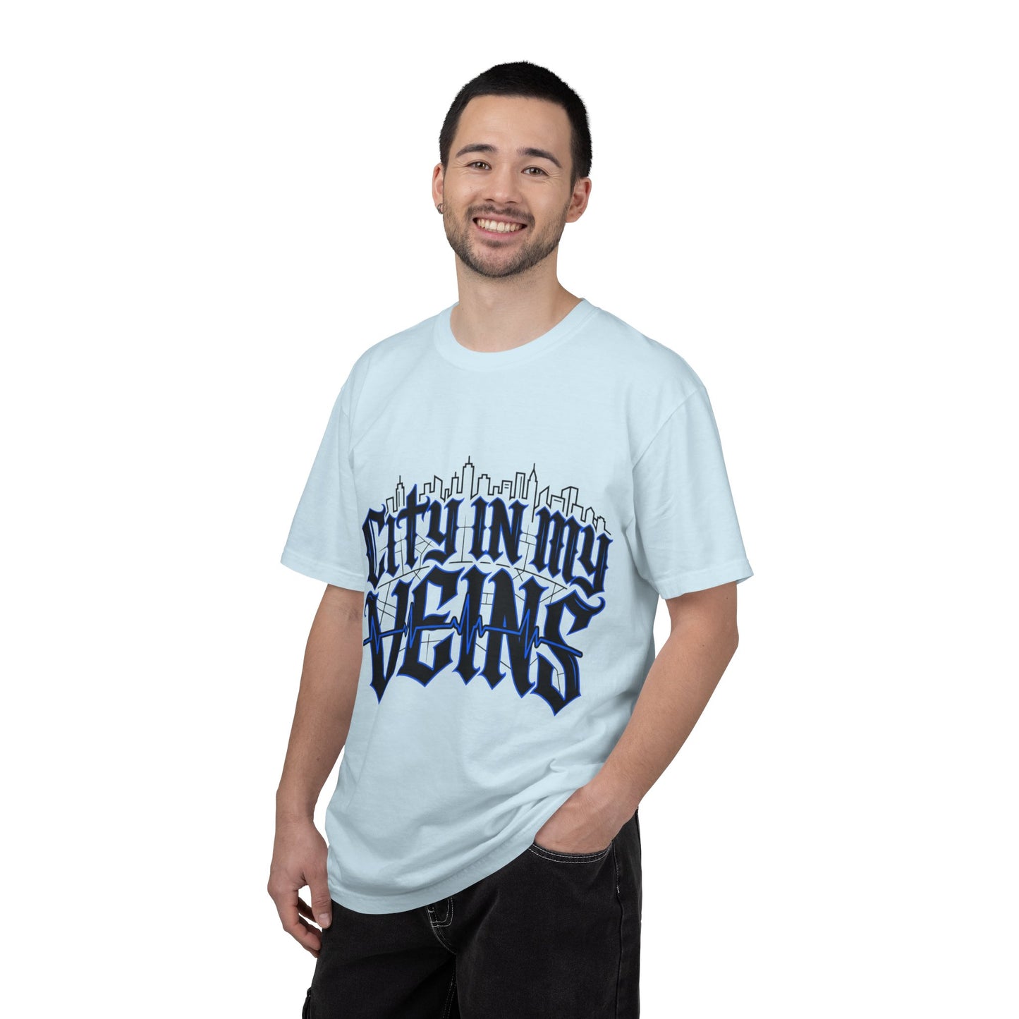 City in My Veins T-Shirt — Urban Skyline Graphic Tee