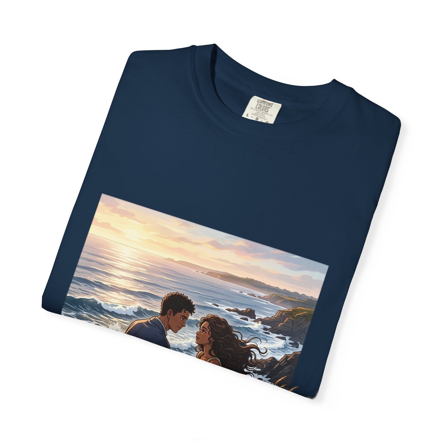 Romantic Sunset Beach Couple T-Shirt