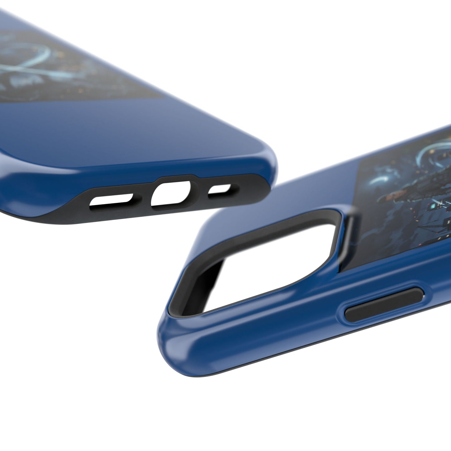 Magnetic Impact-Resistant Phone Case — Night Warrior Sci‑Fi Design