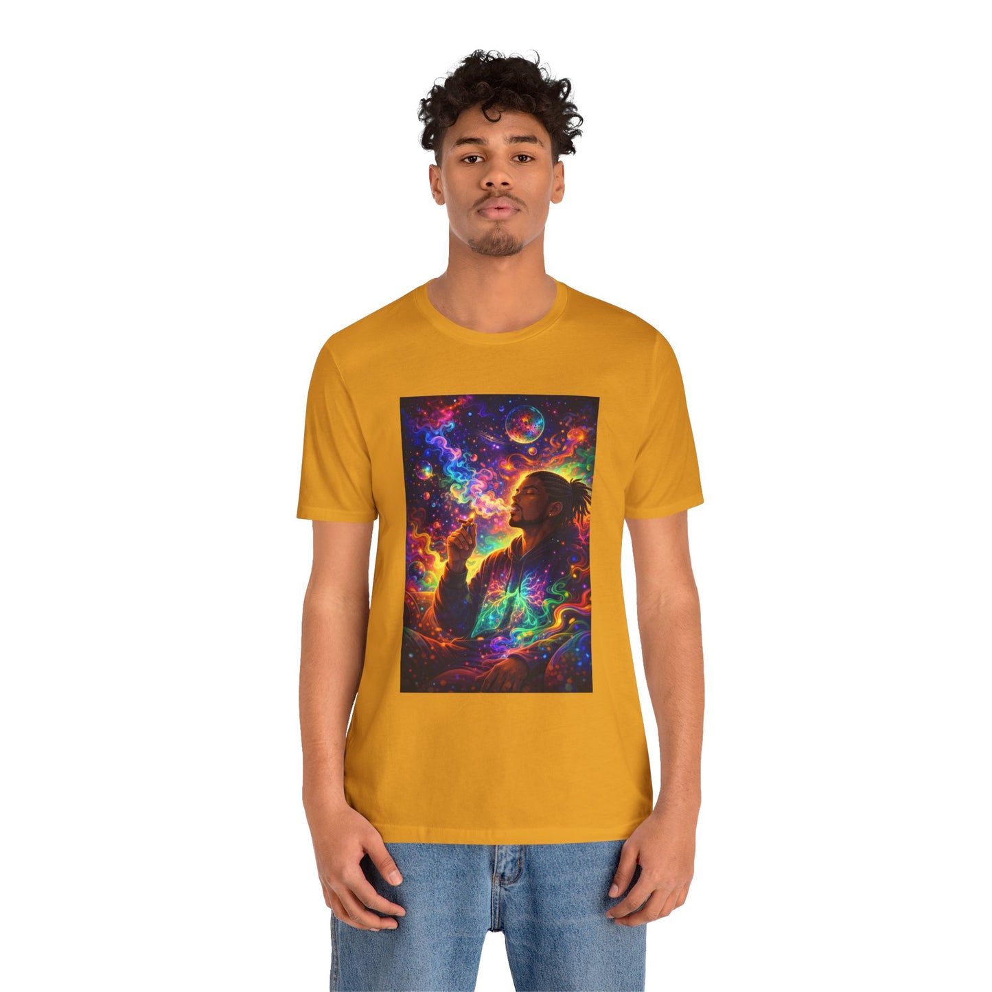 Psychedelic Session T-Shirt — Cosmic Portrait Graphic Tee