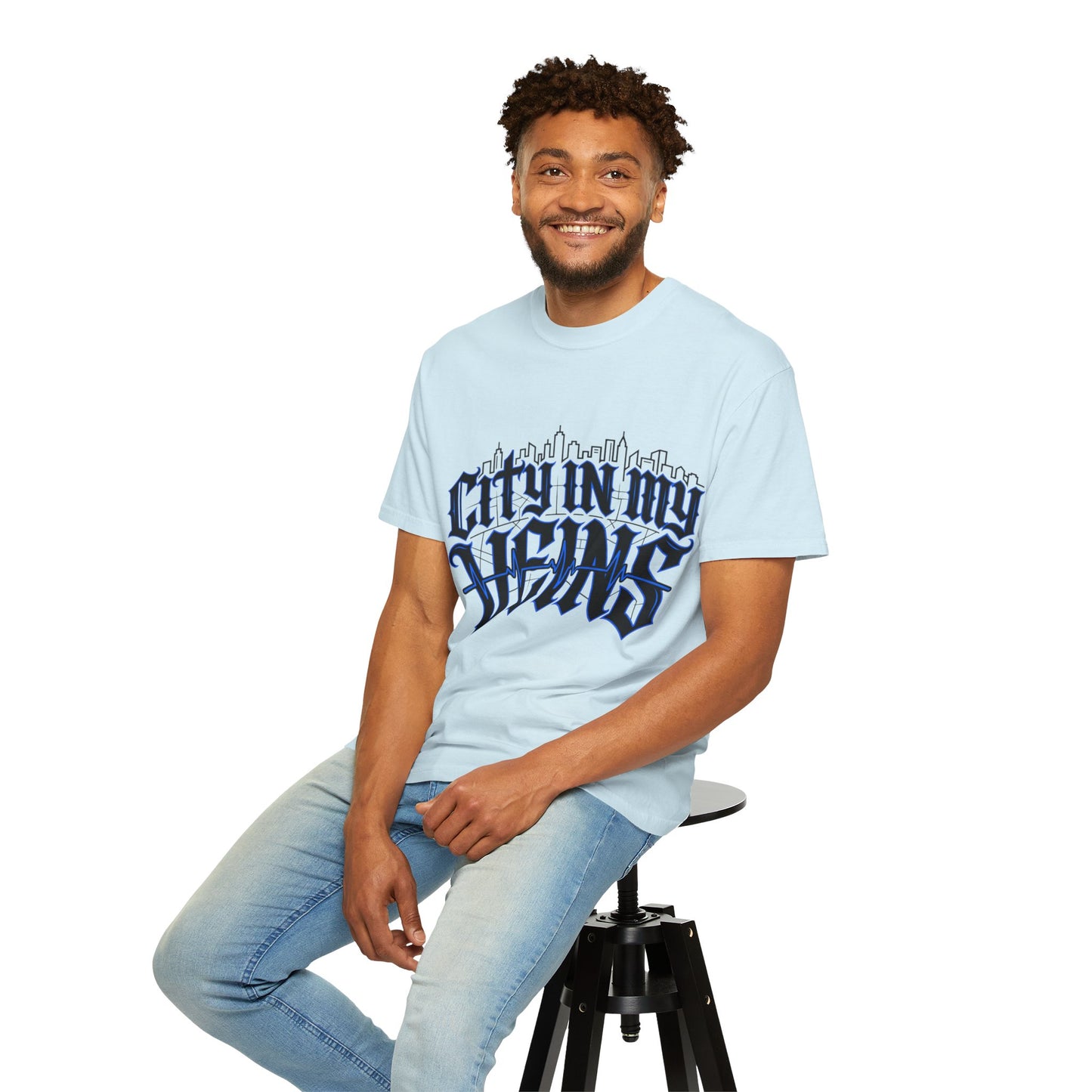 City in My Veins T-Shirt — Urban Skyline Graphic Tee