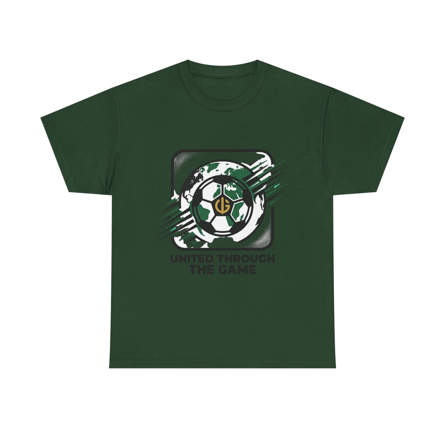Soccer T-Shirt — "United Through the Game" Graphic Tee