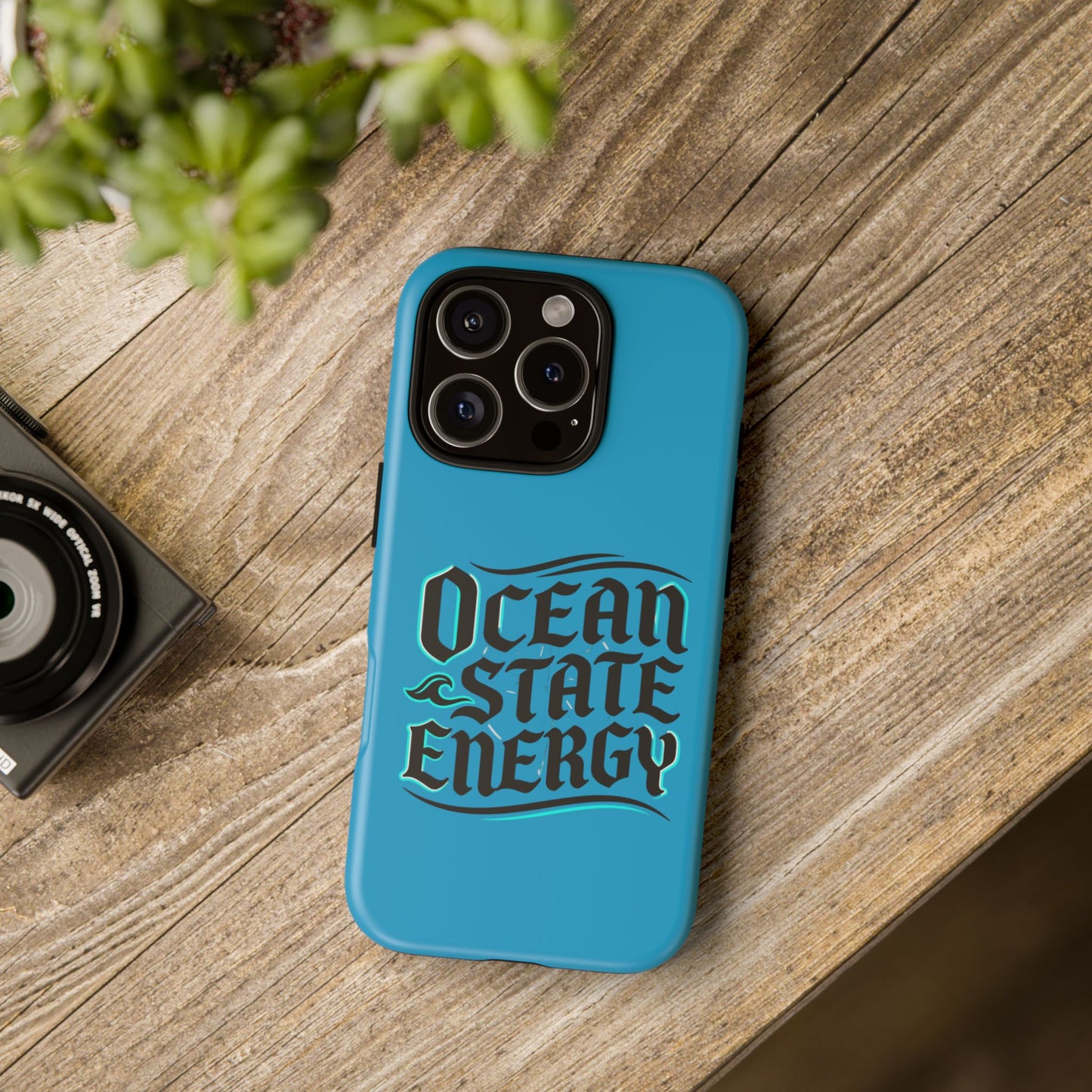 Ocean State Energy Phone Case — Tough Protective iPhone Cover with Nautical Script