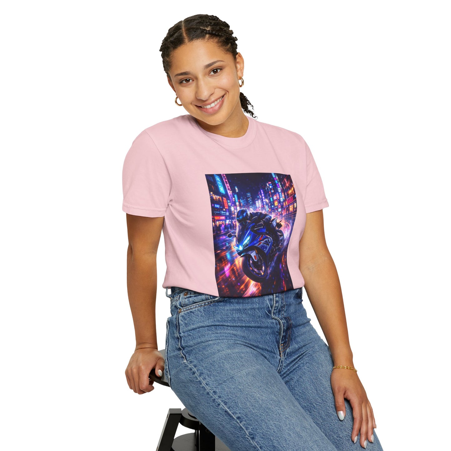 Suzuki GSX-R1000-NEON NIGHT RUN -  T-Shirt — Neon Night Rider Graphic Tee