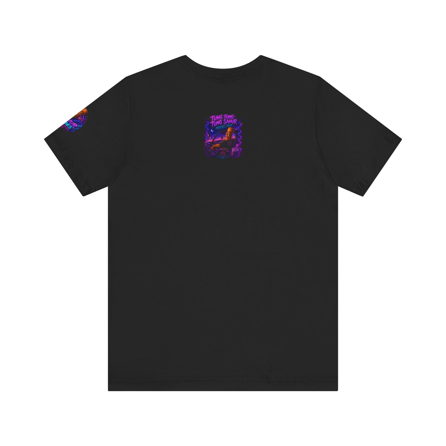 Tung Tung Tung Sahur Who Ride Like Us T-Shirt — Night Cruise Vaporwave Graphic Tee