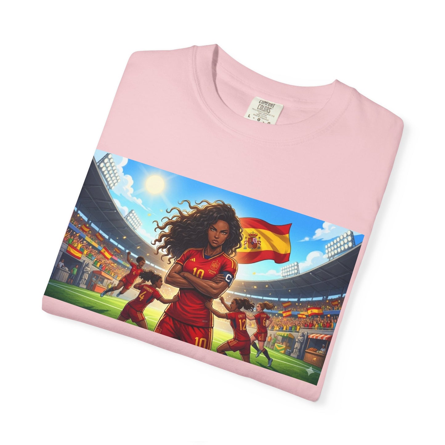 Spain – Female Soccer Champion - Stadium Graphic T-Shirt