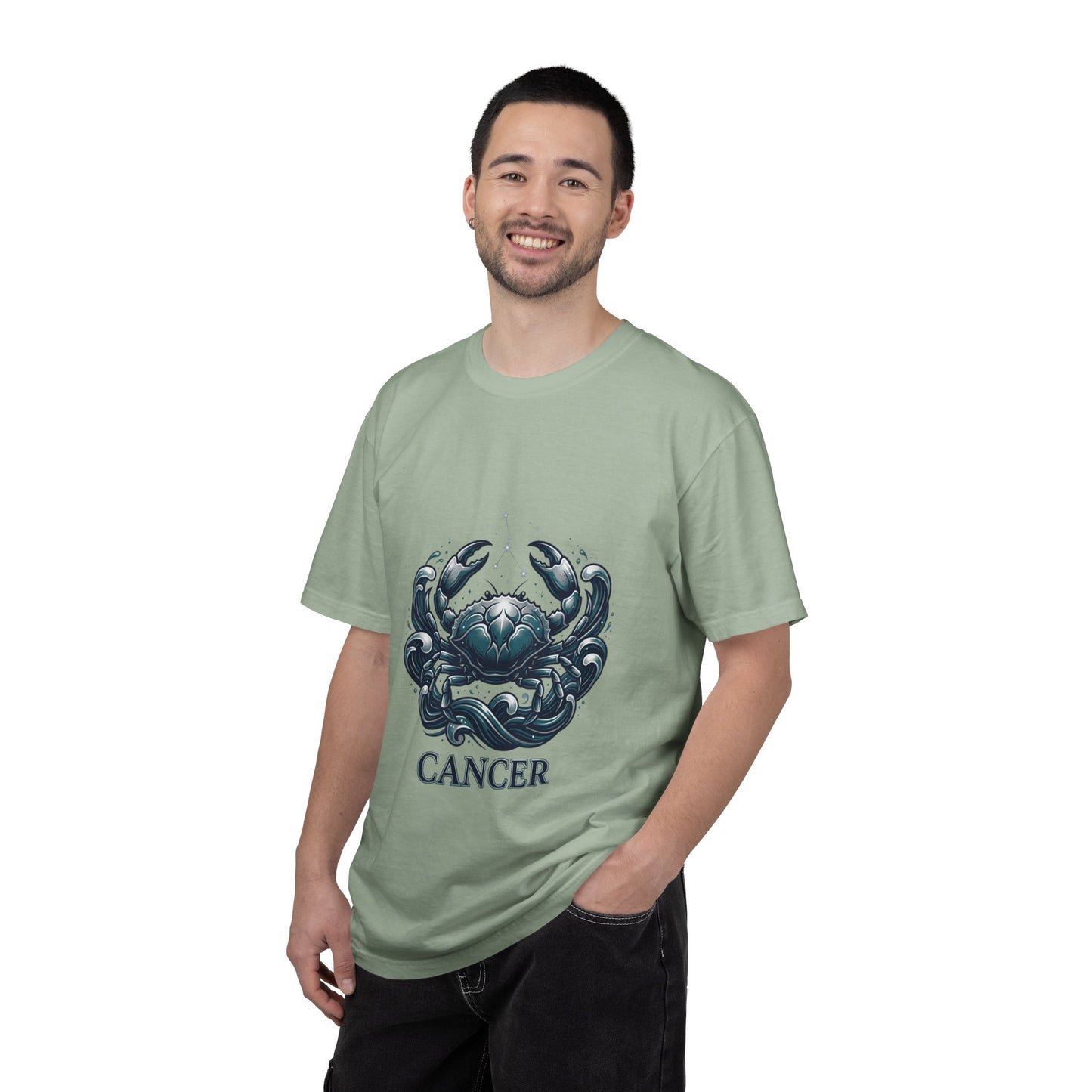 Cancer Zodiac T-Shirt — Stylized Crab Astrological Tee
